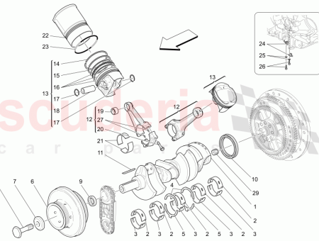 Photo of PISTON MOTEUR DROIT AVEC SEGMENTS…