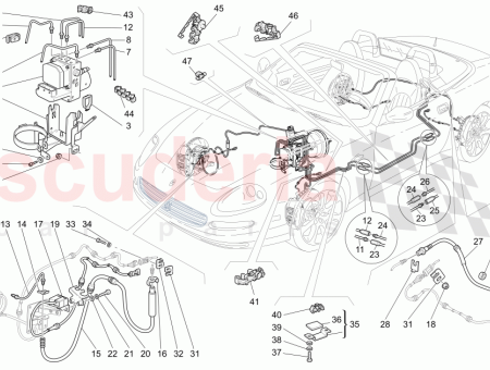 Photo of TRIER ARRI RE GAUCHE CONDUITE DE FREIN INTERM…