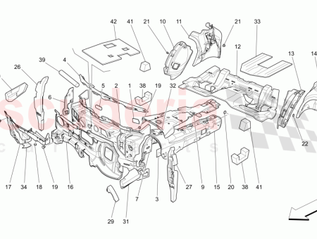 Photo of PANNEAU D INSONORISATION AVANT DU TABLEAU DE BORD…
