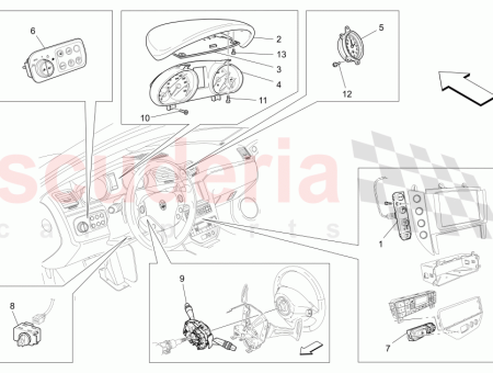 Photo of ISTRUMENT DASH BOARD BIANCO PREGIATO PRIZED WHITE 094083984…