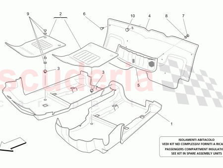 Photo of TAPIS VERTICAL ARRI RE DROIT BLEU NAVY BLEU…