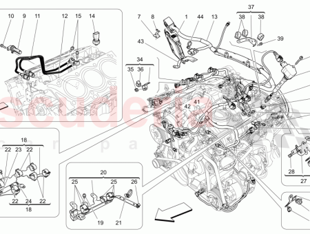 Photo of FAISCEAU DE C BLES D INJECTION MOTEUR…