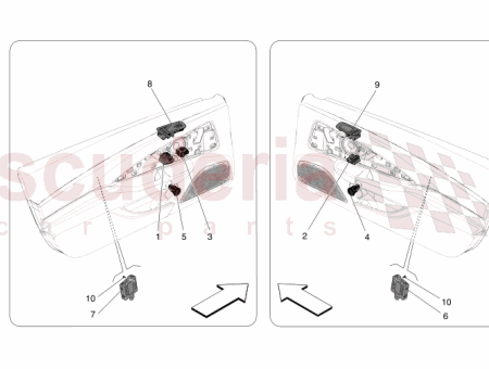 Photo of RH FRONT DOOR POWER WINDOW TRIM…