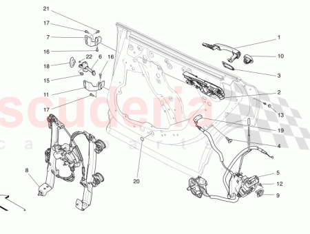 Photo of SERRURE DE PORTE ARRI RE DROITE…