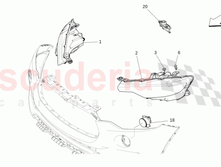 Photo of RH HEADLIGHT LEVANTE MODENA…