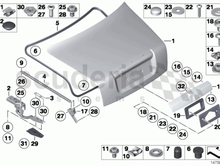 Photo of CHARNI RE DE COUVERCLE DE COFFRE GAUCHE 41…