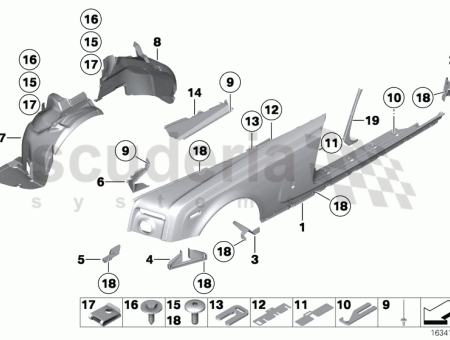 Photo of SUPPORT DE PANNEAU LAT RAL AVANT GAUCHE 3…