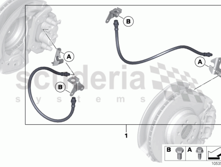 Photo of JEU DE FLEXIBLES DE FREIN AVANT 34 32…