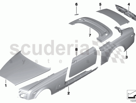 Photo of COUVERCLE DE COMPARTIMENT DE LA CAPOTE PLIANTE PRIME…