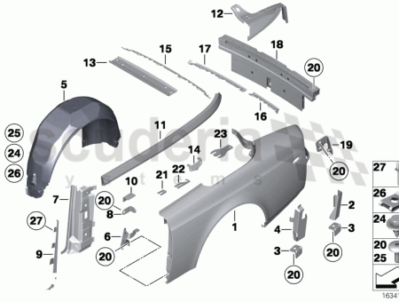 Photo of MOULURE D GOUTTEMENT ARRI RE MILIEU 41 31…