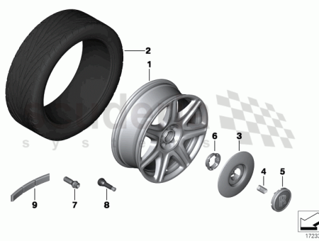Photo of ROUE DISQUE ALLIAGE L GER BICOLORE 36 11…