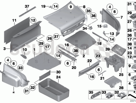 Photo of PANNEAU DE GARNITURE DE COFFRE DROIT 51 47…