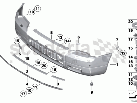 Photo of GARNITURE DE PARE CHOCS AVANT APPR T E…