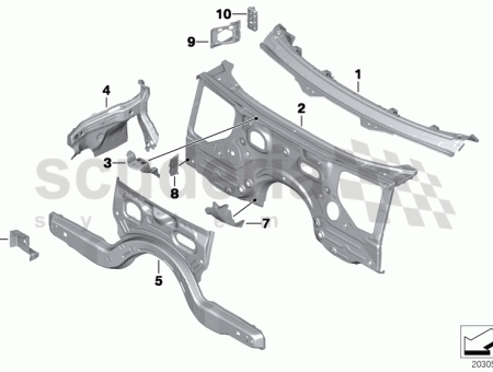 Photo of CLOISON DU COMPARTIMENT MOTEUR DROIT 41 00…