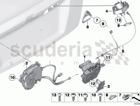 Photo of VERROUILLAGE DU COUVERCLE DU COFFRE HAUT 51 24…