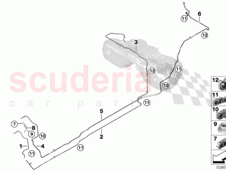 Photo of Fuel feed line front…