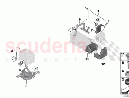 Photo of RAIL DE FIXATION DE LA BATTERIE…