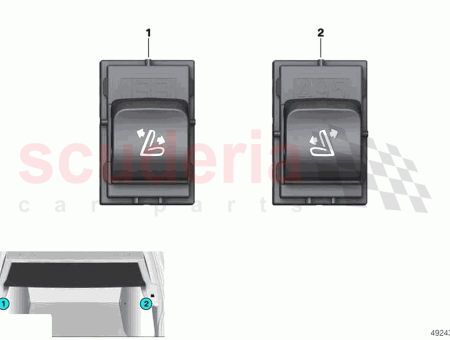 Photo of SWITCH BACKREST ADJUSTMENT LEFT…