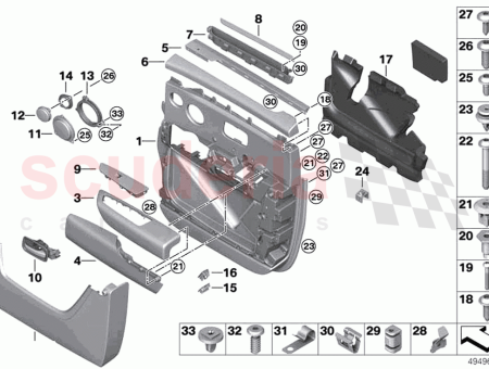 Photo of BAS DE L ACCOUDOIR ARRI RE GAUCHE…