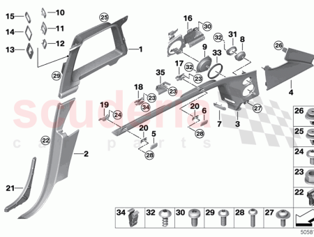 Photo of TRIM D PILLAR REAR RIGHT…