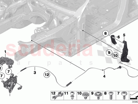 Photo of C BLE BOWDEN CAPOT ARRI RE…