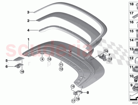 Photo of CHARNI RE DU VOLET SUP RIEUR PLIABLE GAUCHE…
