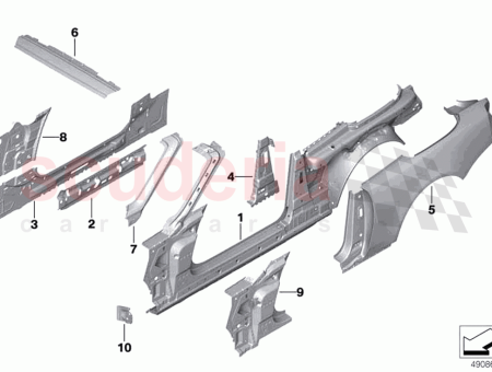 Photo of PLAQUE DE CLOISON SPOILER AVANT GAUCHE…