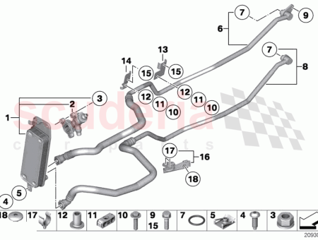 Photo of ENTR E DU TUYAU DE REFROIDISSEMENT D HUILE…