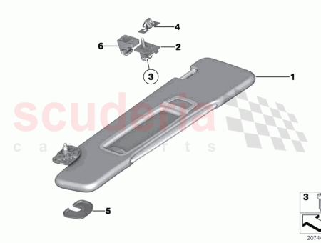 Photo of PARE SOLEIL CUIR GAUCHE…