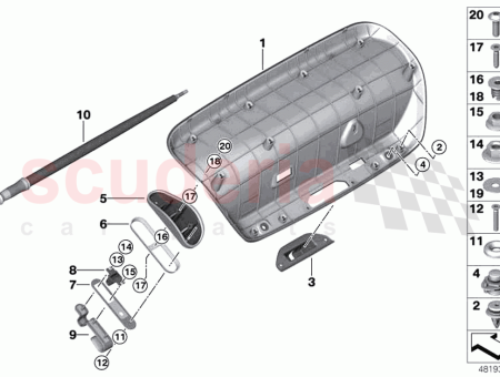 Photo of PANNEAU DE GARNITURE COUVERCLE DU COFFRE…