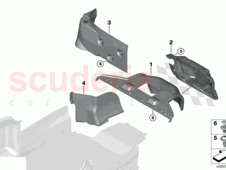 Photo of PANNEAU DE GARNITURE DE COMPARTIMENT BAGAGES AVANT GAUCHE…
