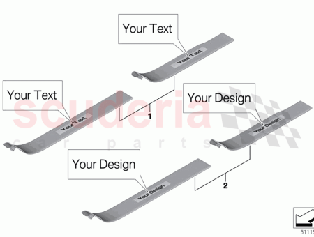 Photo of KIT RETROFIT TREADPLATE BRUSHED REAR RH…