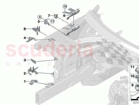 Photo of SUPPORT POUR RESSORT GAZ DROIT…