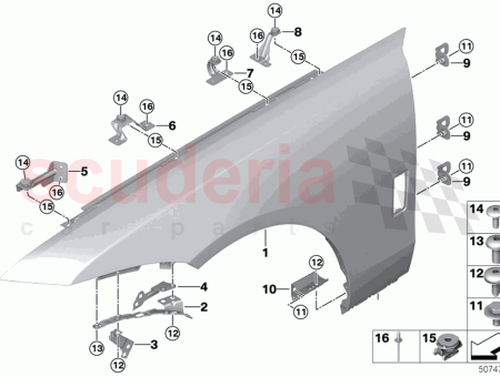 Photo of HOLDER SIDE PANEL SIDE SILL BOTTOM LEFT…