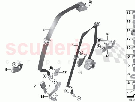 Photo of COURROIE SUP RIEURE ARRI RE DROITE…