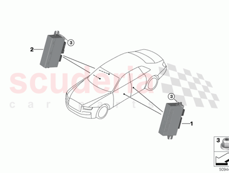 Photo of CONTROL ELECTR CENTR LOCKING DRIVE RIGHT 61 35…