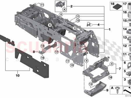 Photo of SUPPORT DE FONCTION CONSOLE CENTRALE ARRI RE…