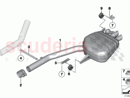 Photo of SILENCIEUX ARRI RE GAUCHE AVEC VOLET D CHAPPEMENT…
