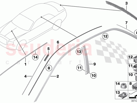 Photo of BAGUETTE D HABILLAGE COUVERCLE DE COFFRE HAYON…