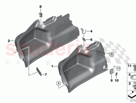 Photo of PANNEAU DE GARNITURE DE COFFRE DROIT…