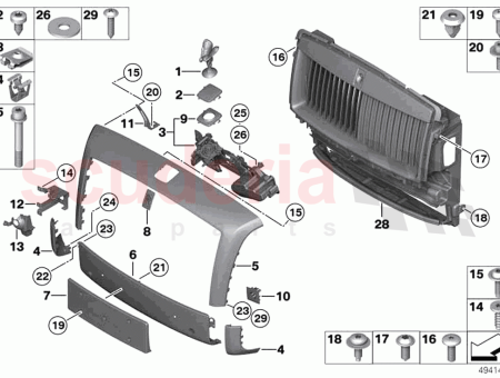 Photo of COUVERCLE GRILLE DE RADIATEUR APPR T HAUT…