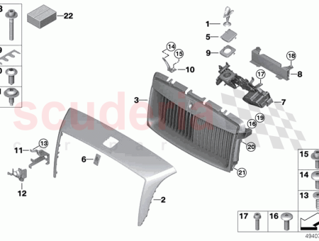 Photo of COUVERCLE GRILLE DE RADIATEUR HAUT…