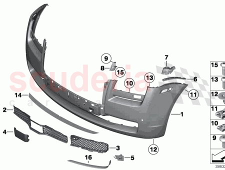 Photo of GRILLE DE PARE CHOCS AVANT GAUCHE…