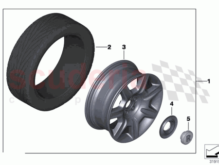 Photo of JANTE EN ALLIAGE L GER NOIR BRILLANT…