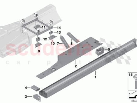 Photo of PANNEAU DE PLANCHER MILIEU GAUCHE…