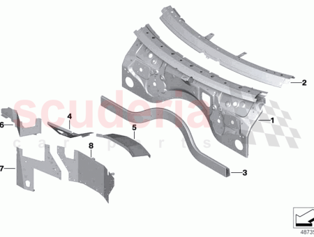 Photo of Engine bulkhead bottom left 41 00…