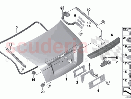 Photo of SUPPORT DE PLAQUE D IMMATRICULATION ARRI RE…