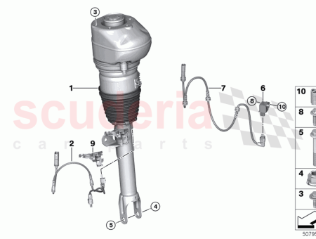 Photo of RP AIR SUSPENSION STRUT FRONT LEFT 37 10…