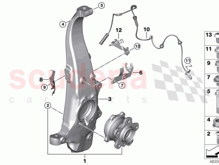 Photo of SUPPORT CAPTEUR DE VITESSE DE ROUE GAUCHE…