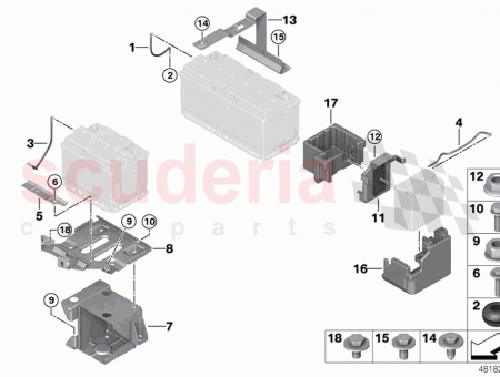 Photo of RAIL DE FIXATION DE LA BATTERIE…